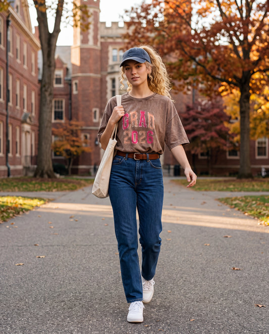 NYTHOO CLASS OF 2026 Pink Vintage Graphic Tee Dress — Unisex Back To School Campus Shirt | Plus Size Inclusive S–5XL