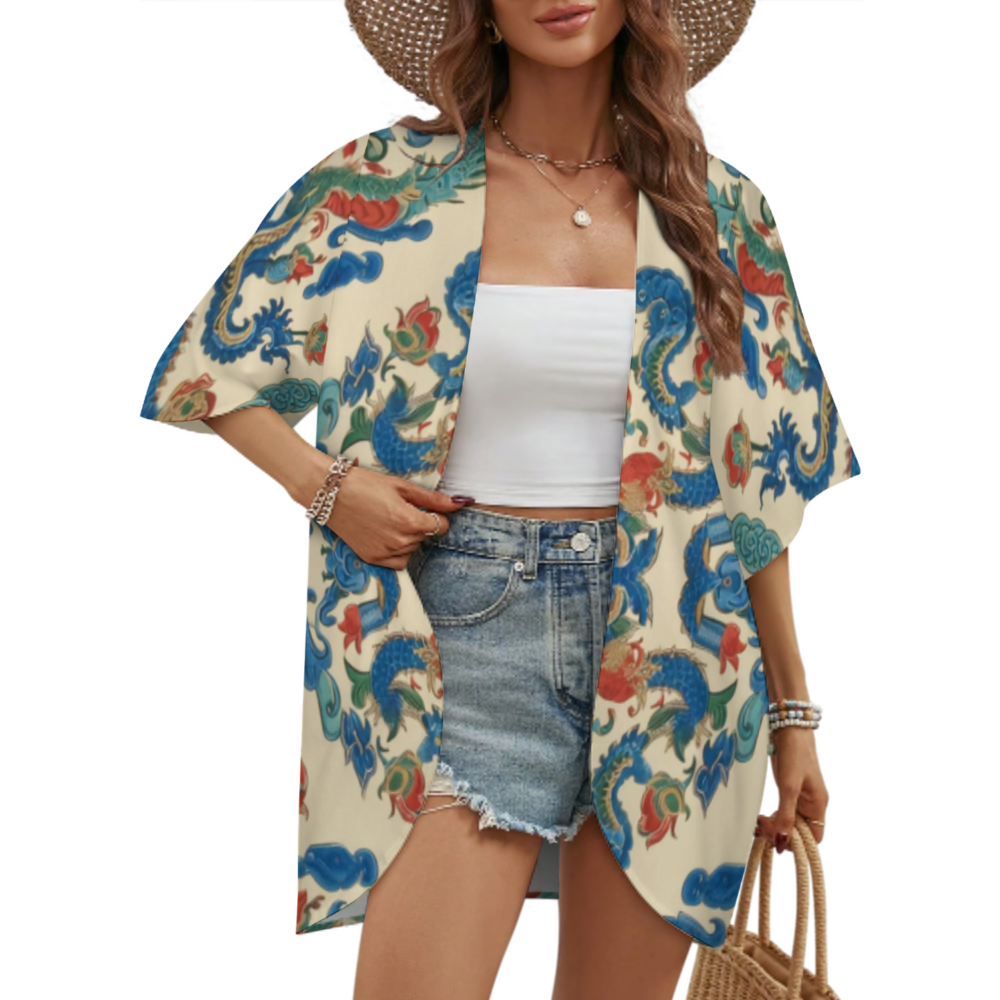 Damen-Cardigan im Vintage-Kaiserpalast-Stil für den Urlaub