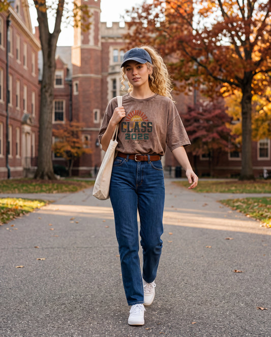 NYTHOO CLASS OF 2026 Vintage Graphic Tee —Unisex Back To School T-Shirt | Plus Size Inclusive S–5XL